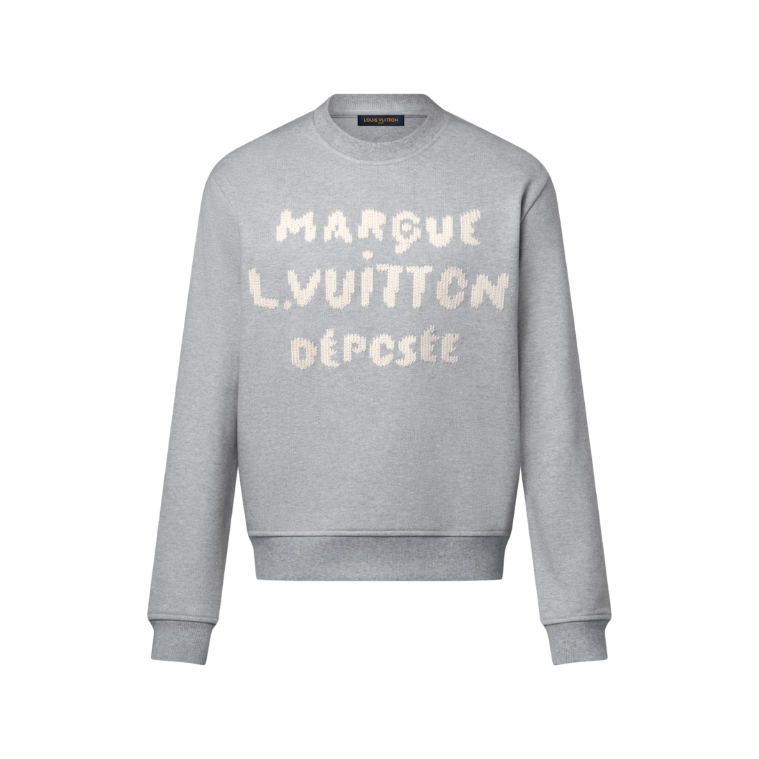 Embroidered Signature Sweatshirt - Ready-to-Wear | LOUIS VUITTON